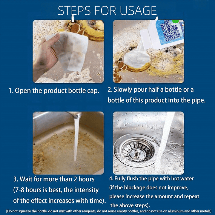 🚿 Say Goodbye to Clogs & Odors - 49% OFF - ✨ Pipeline Dredging Agent - For Fast, Effective Drain Cleaning!