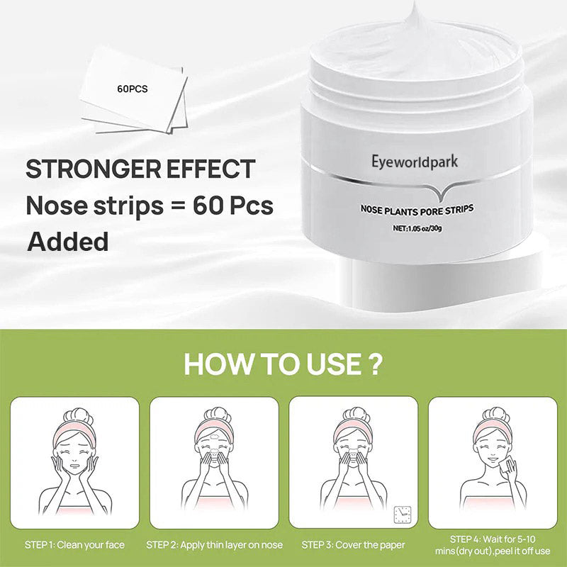 Eyeworldpark™ Blackhead Removal Nose Mask - Intense Cleansing, Sensitive Skin-Friendly