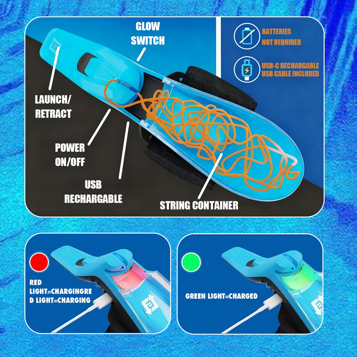 World's First String Launching Webshooter that Glows-In-the-Dark