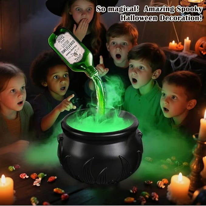 đEarly Halloween Sale 60% OFF - â đCauldron Halloween Decor with Magic Floating Potion Bottles & Diffuser