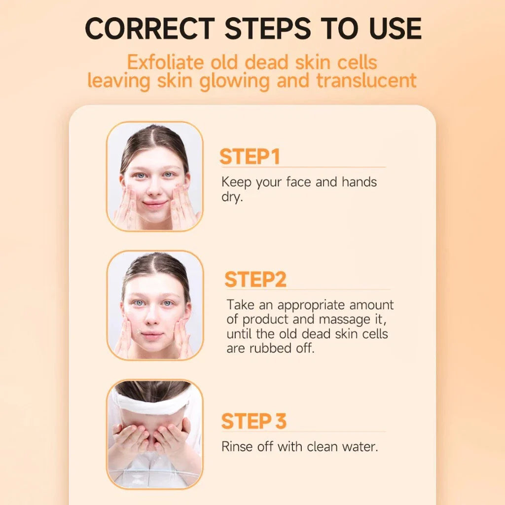 2025 HOT SALE-49% OFF Orange Exfoliating Gel Facial Cleansing Whole Body Scrub Dead Skin Custard