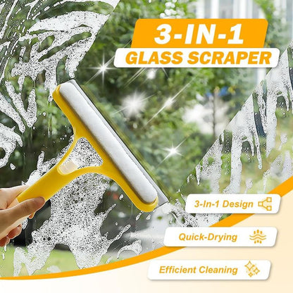3 in 1 Window Cleaning Tool for Car Indoor Outdoor High Windows