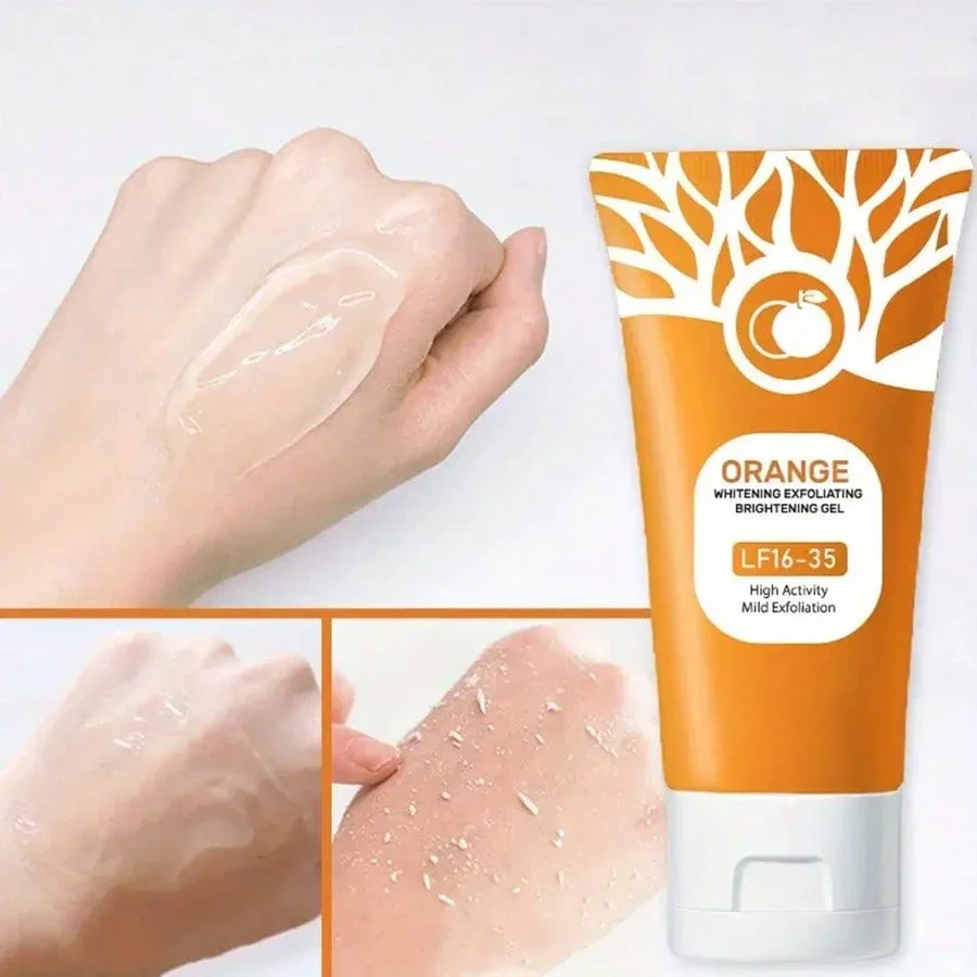 2025 HOT SALE-49% OFF Orange Exfoliating Gel Facial Cleansing Whole Body Scrub Dead Skin Custard