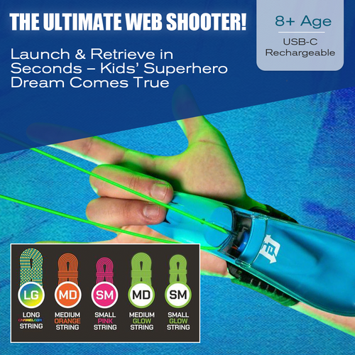 World's First String Launching Webshooter that Glows-In-the-Dark