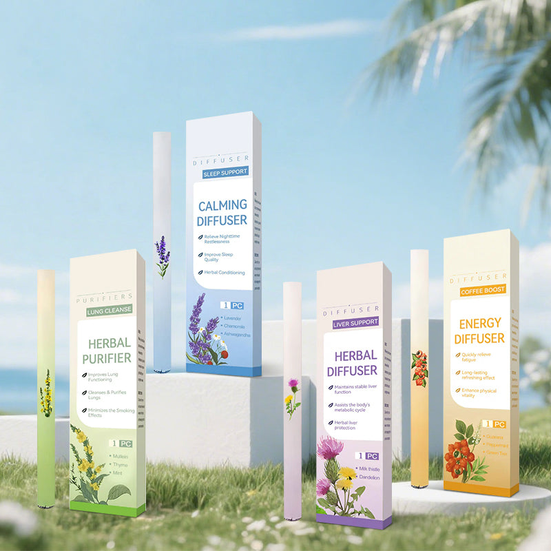 QIAWI™ Mullein Relaxation Stick – Soothes Lungs, Detoxifies, Freshens Breath