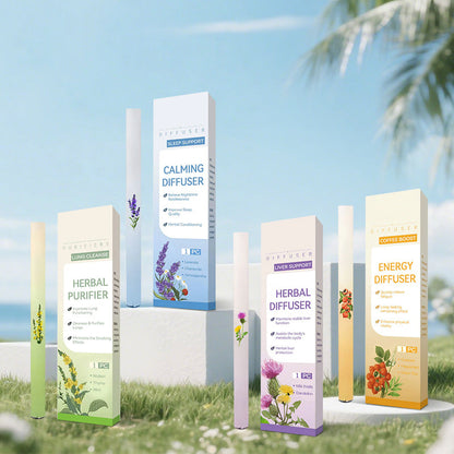 QIAWI™ Mullein Relaxation Stick – Soothes Lungs, Detoxifies, Freshens Breath