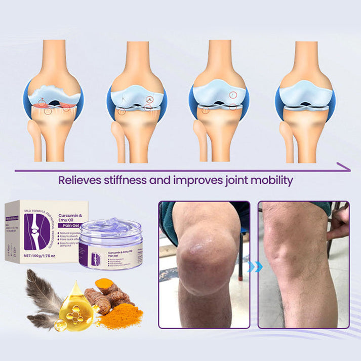 Curcumin & Emu Oil Pain Gel – 🏥Backed by US Osteopathic Experts