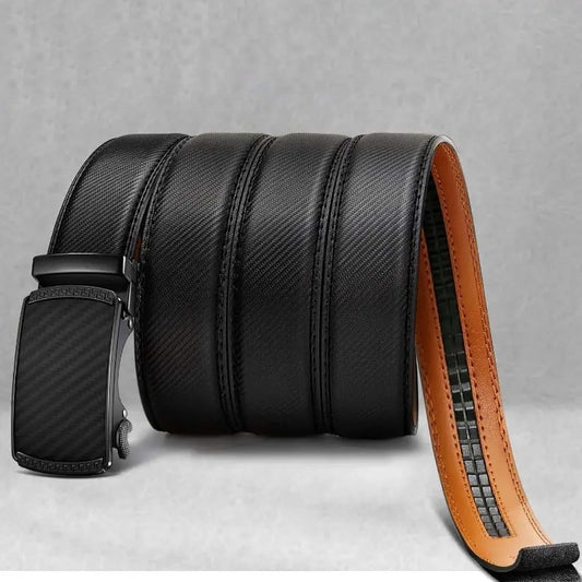 Last Day 49% OFF -Leather Ratchet Belt With Adjustable Buckle