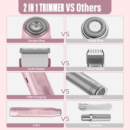 2025 Summer Discount Sale 49%off⏰2-in-1 Electric Bikini Trimmer for Women—— BUY 2 GET 1 FREE SHIPPING