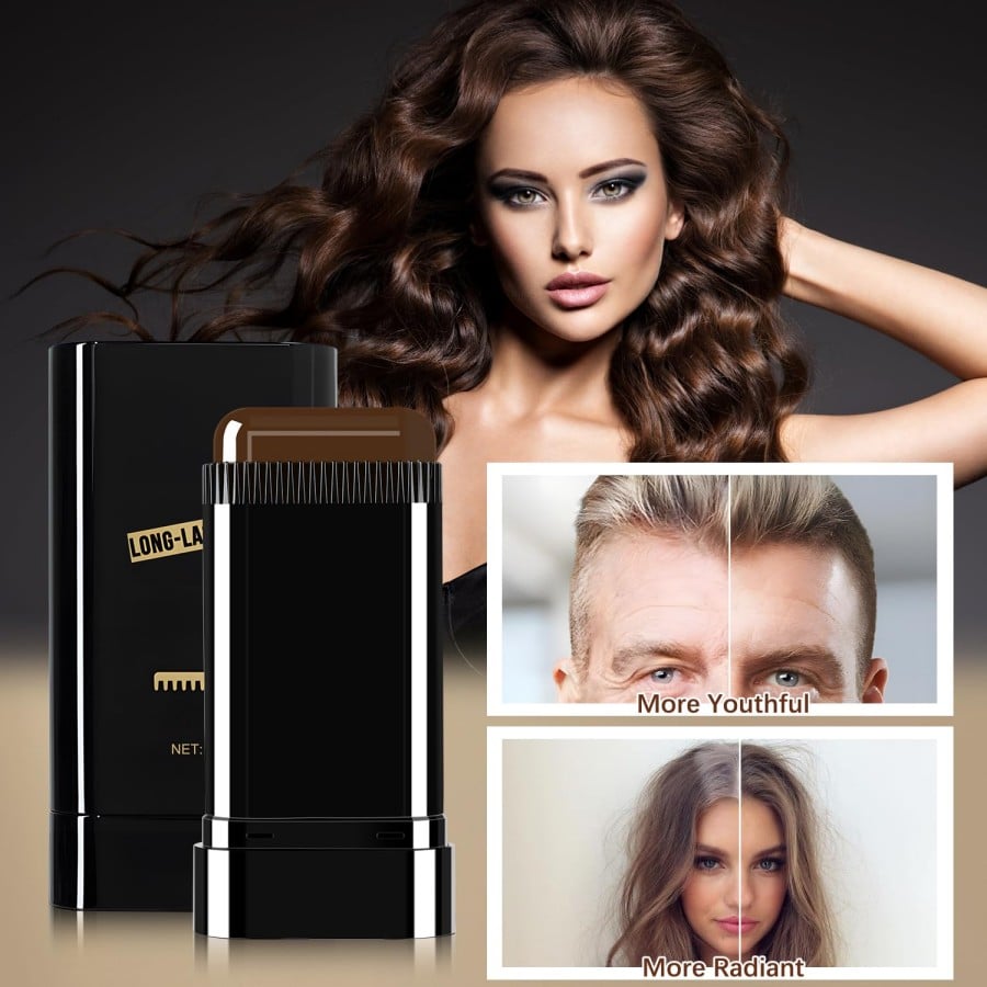 Portable Hair Dye Comb for Gray Hair Coverage - Waterproof and Sweatproof