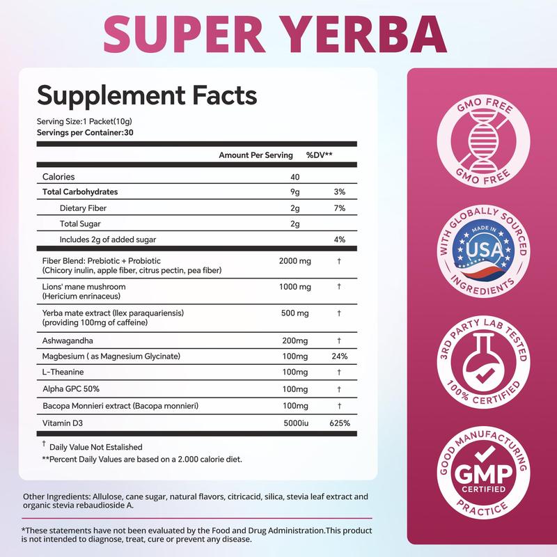 Super Yerba - Raspberry Lemonade Flavor