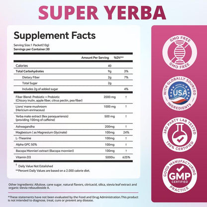 Super Yerba - Raspberry Lemonade Flavor