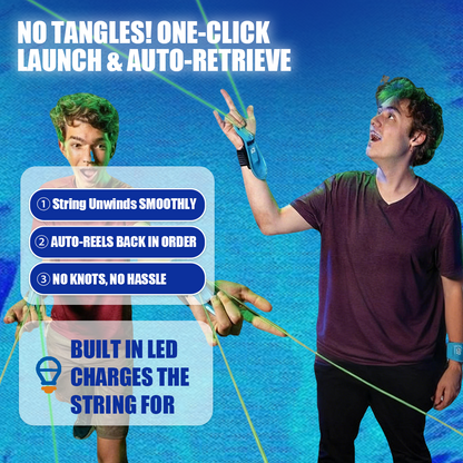 World's First String Launching Webshooter that Glows-In-the-Dark