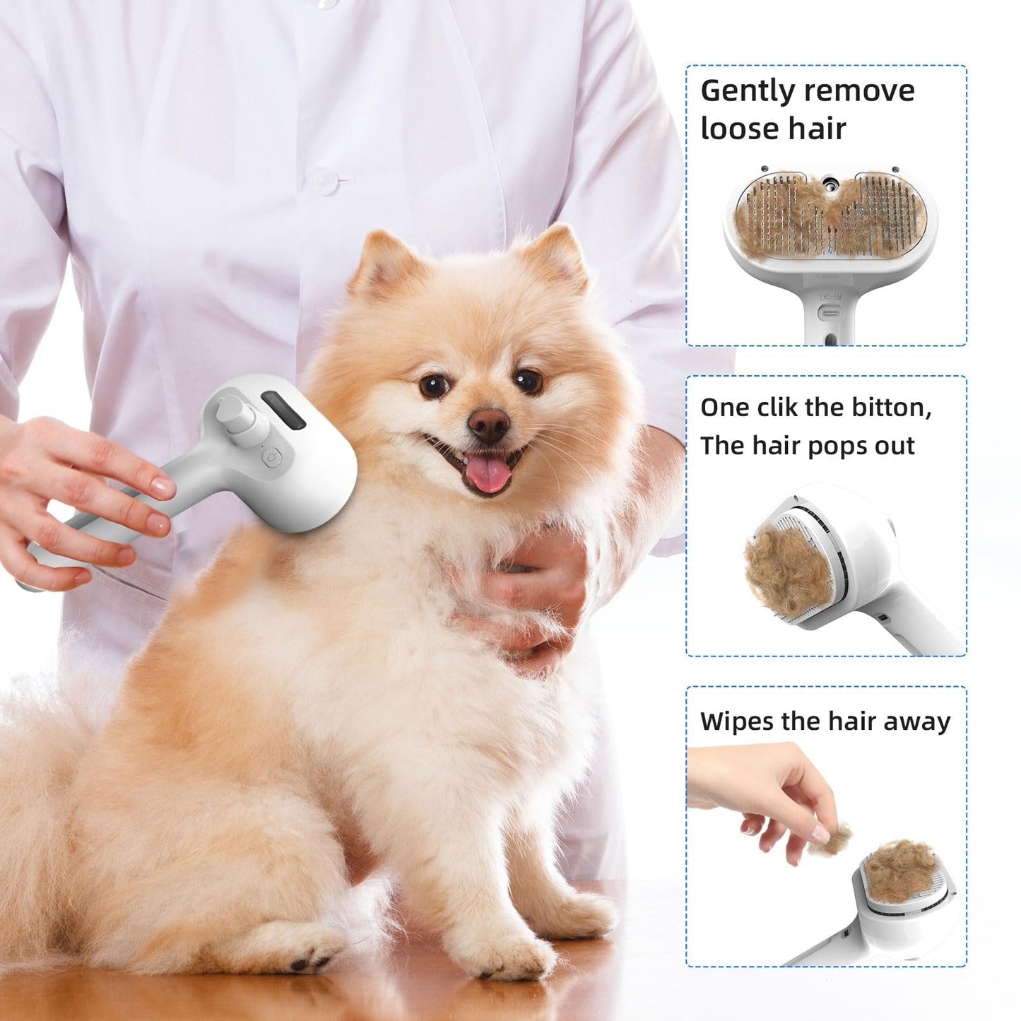 Last Day 49% OFF💥Pet Spray Hair Removal Comb🐶