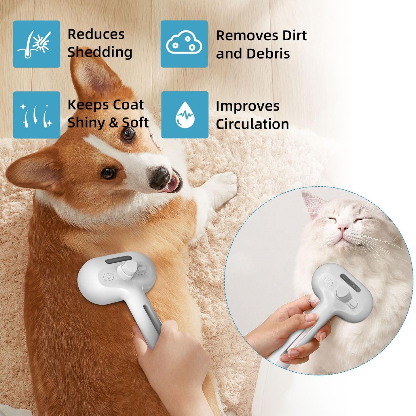 Last Day 49% OFF💥Pet Spray Hair Removal Comb🐶