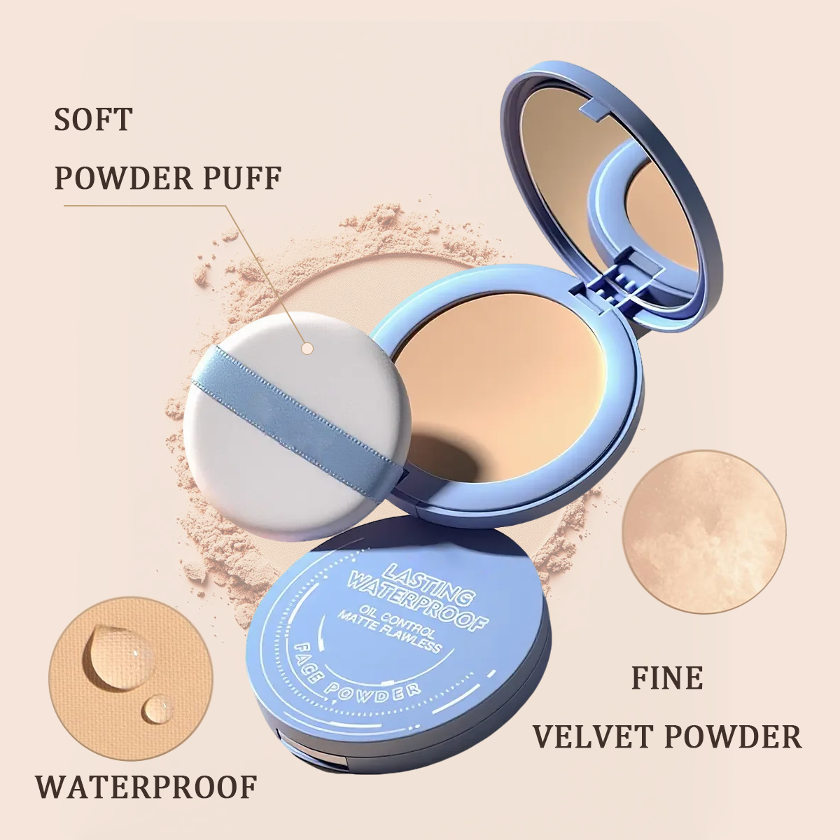 BUY 1 GET 1 FREE 49%off Matte Wet And Dry Powder