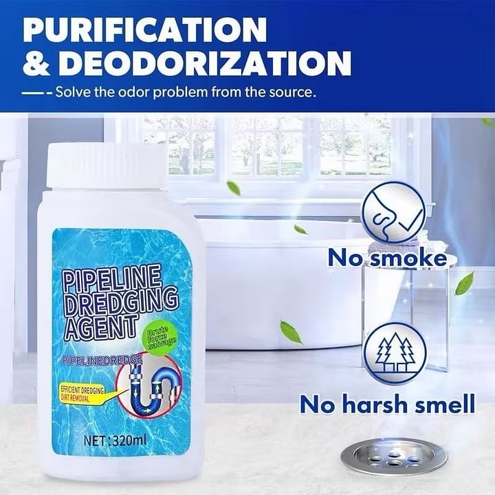 🚿 Say Goodbye to Clogs & Odors - 49% OFF - ✨ Pipeline Dredging Agent - For Fast, Effective Drain Cleaning!