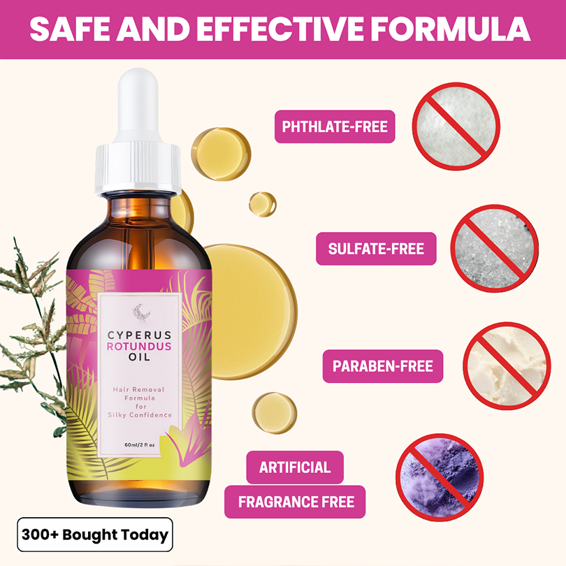 🎄 Christmas Sale Event - Cyperus Rotundus Oil for Hair Reduction