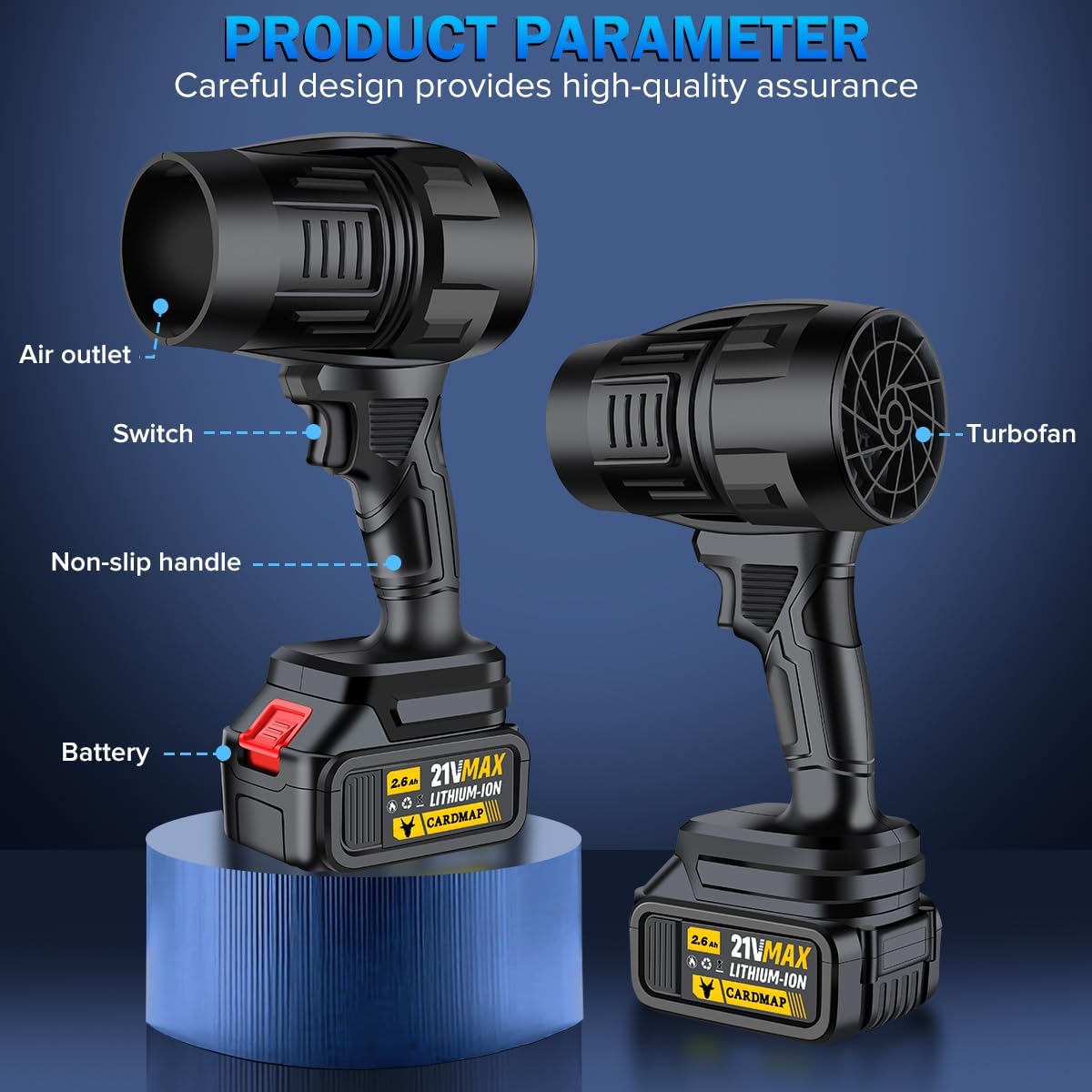 LAST DAY SALE 49% OFF - Turbo Jet Blower, Cordless Turbo Super Power Air Duster