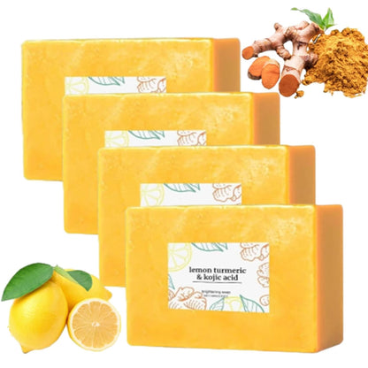 lemon turmeric & kojic acid brightening soap