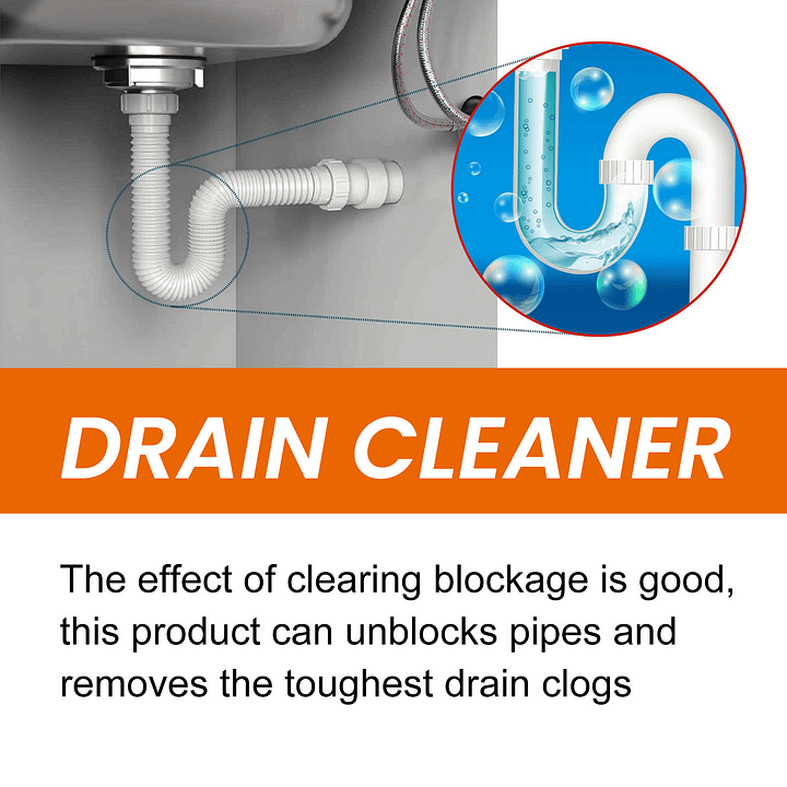 🚿 Say Goodbye to Clogs & Odors - 49% OFF - ✨ Pipeline Dredging Agent - For Fast, Effective Drain Cleaning!