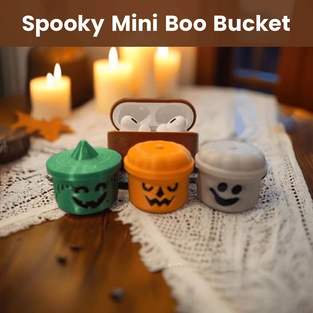 🔥 Spooky Mini Boo Bucket Figurines