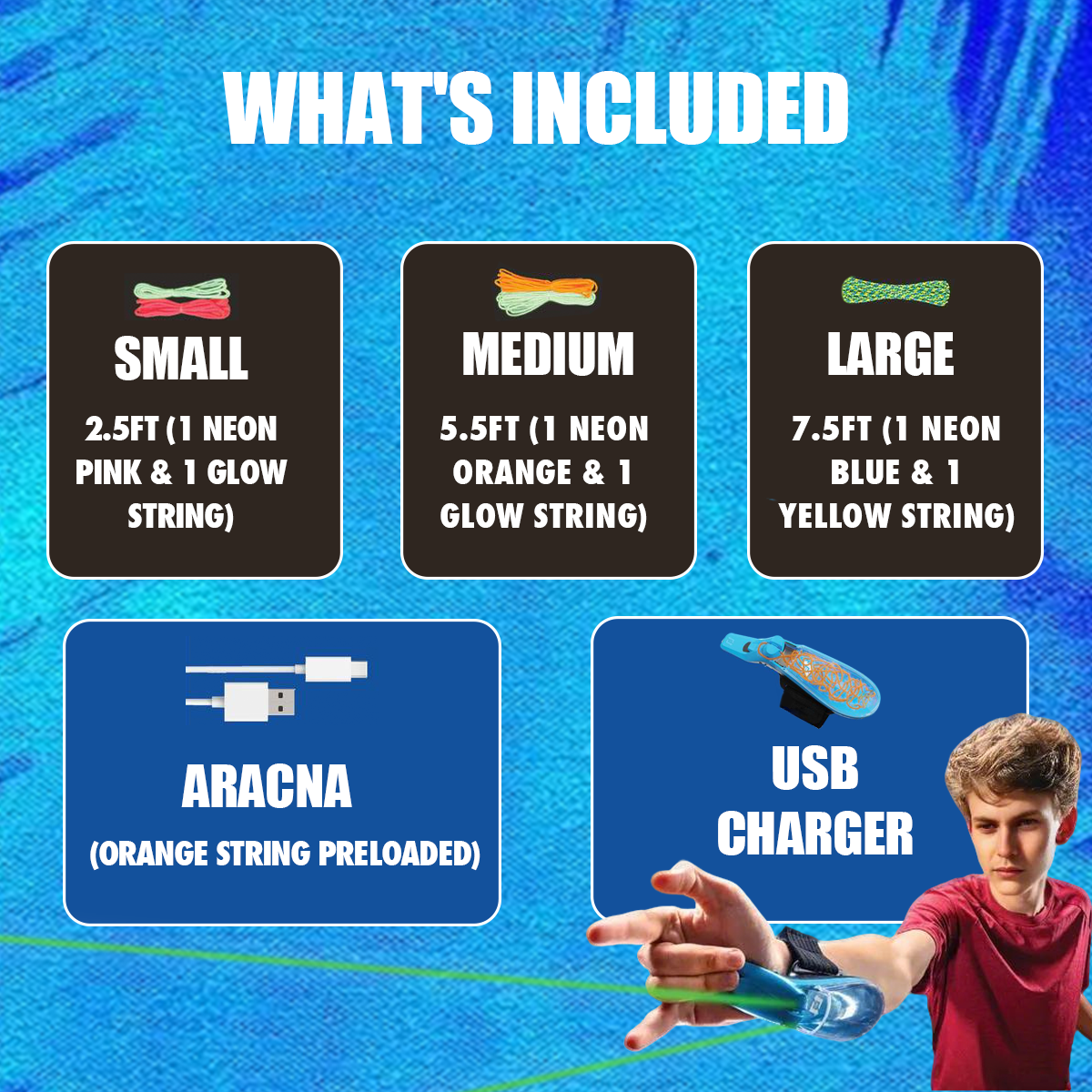 World's First String Launching Webshooter that Glows-In-the-Dark