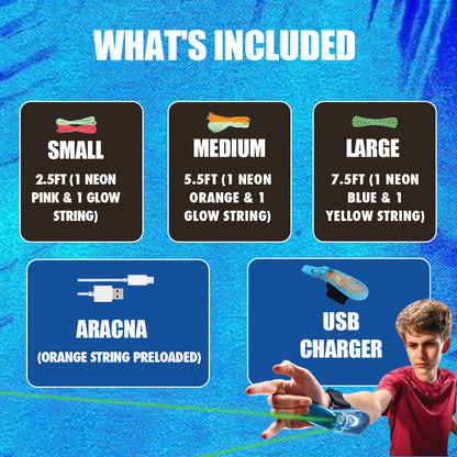 World's First String Launching Webshooter that Glows-In-the-Dark