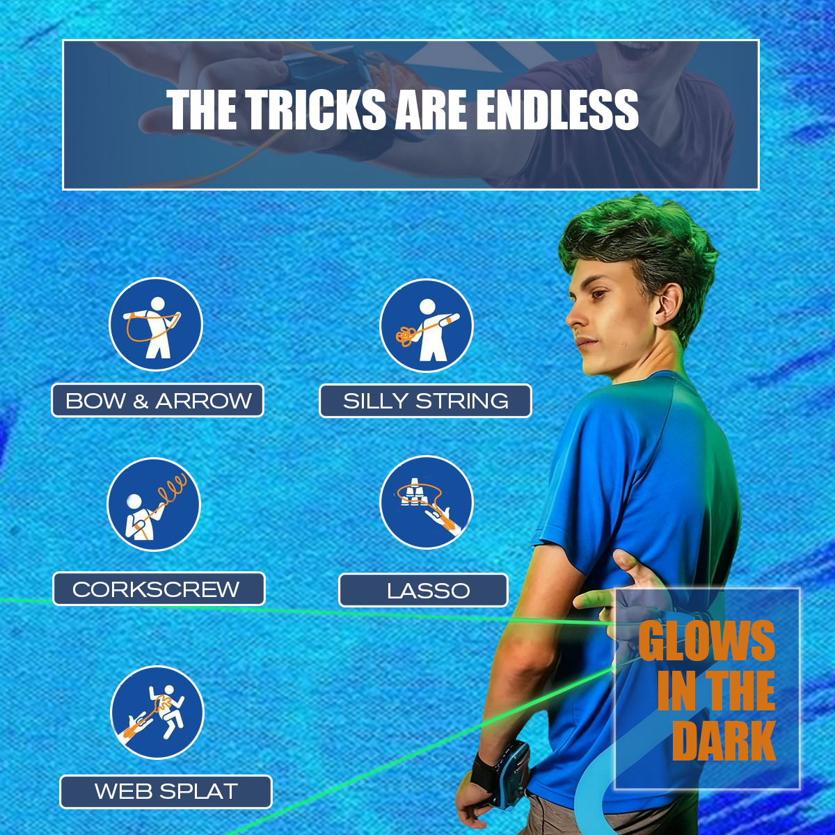 World's First String Launching Webshooter that Glows-In-the-Dark