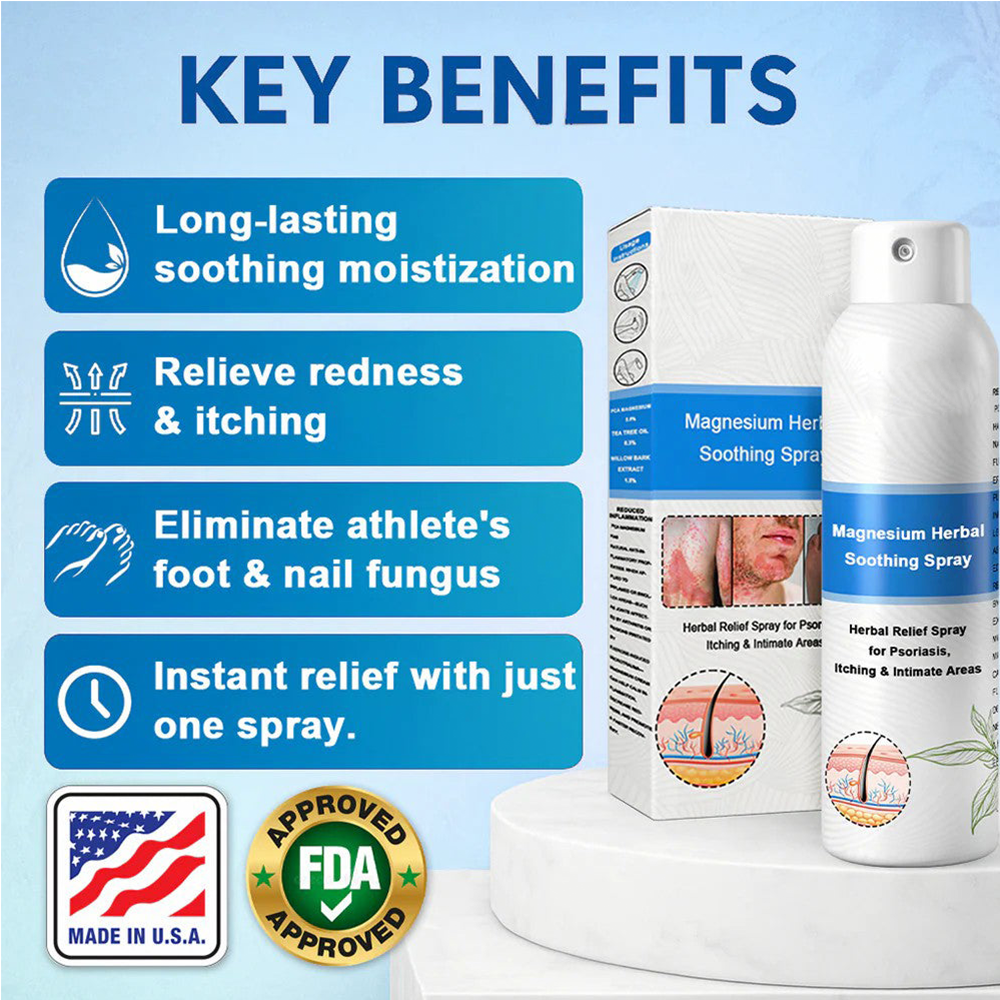 ✅ Official Store: HZA™ Magnesium Herbal Psoriasis Spray ⚕️ FDA Certified