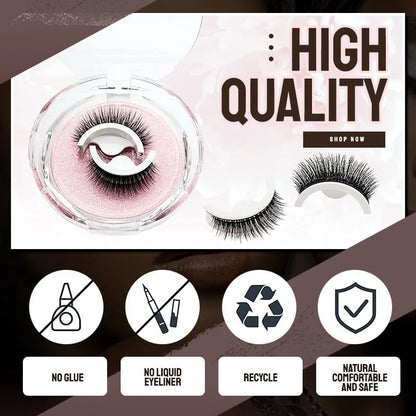 Instant Beauty, No Glue Needed - Reusable Self Adhesive Eyelashes