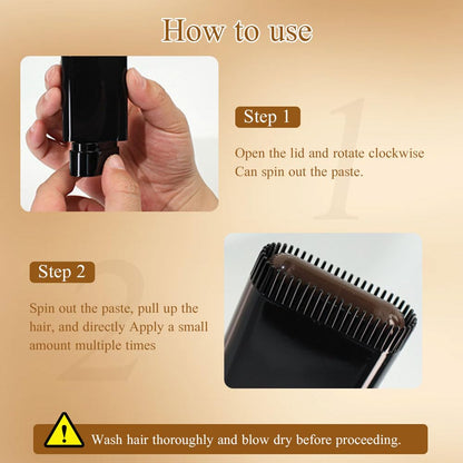 Portable Hair Dye Comb for Gray Hair Coverage - Waterproof and Sweatproof