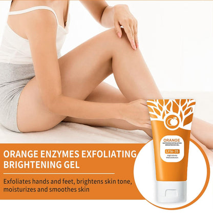 2025 HOT SALE-49% OFF Orange Exfoliating Gel Facial Cleansing Whole Body Scrub Dead Skin Custard