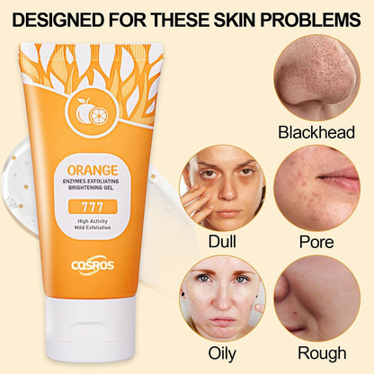 2025 HOT SALE-49% OFF Orange Exfoliating Gel Facial Cleansing Whole Body Scrub Dead Skin Custard