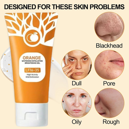 2025 HOT SALE-49% OFF Orange Exfoliating Gel Facial Cleansing Whole Body Scrub Dead Skin Custard