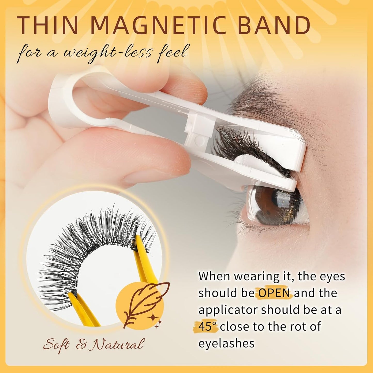 Last Day 49% OFF- Reusable Premium Self-Adhesive Eyelashes | Easy, Quick, Safe!