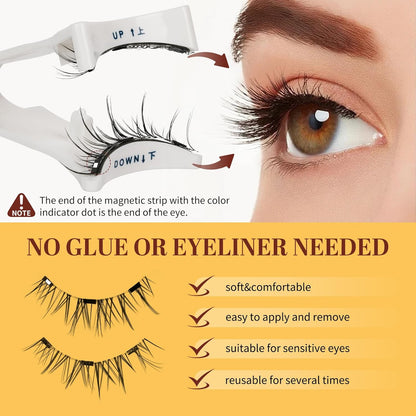 Last Day 49% OFF- Reusable Premium Self-Adhesive Eyelashes | Easy, Quick, Safe!