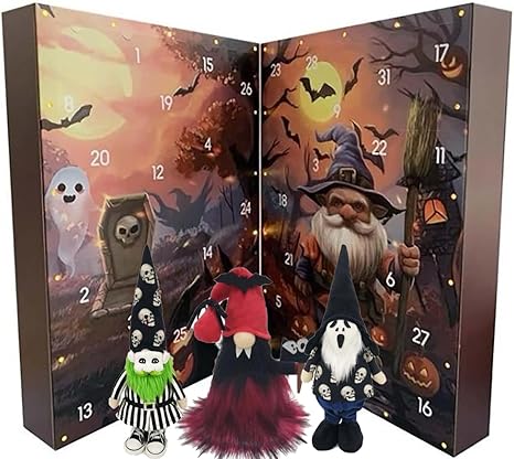 👻Christmas Halloween Gnome Countdown Calendar 2025🎅