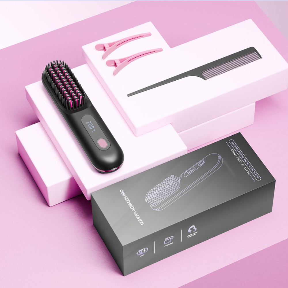 Portable Straightener Brush - GoBrush PRO