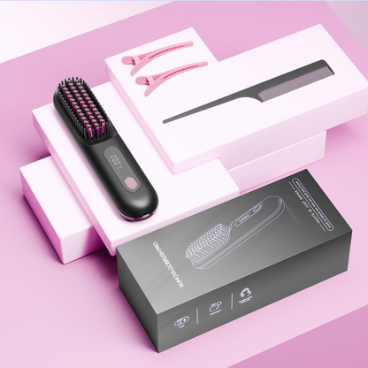 Portable Straightener Brush - GoBrush PRO