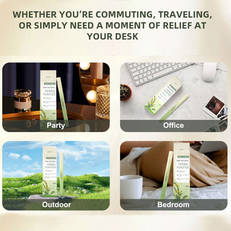 QIAWI™ Mullein Relaxation Stick – Soothes Lungs, Detoxifies, Freshens Breath