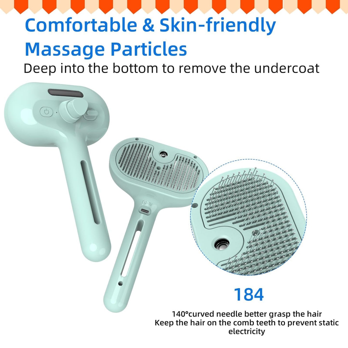 Last Day 49% OFF💥Pet Spray Hair Removal Comb🐶