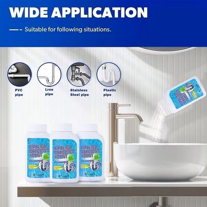 🚿 Say Goodbye to Clogs & Odors - 49% OFF - ✨ Pipeline Dredging Agent - For Fast, Effective Drain Cleaning!