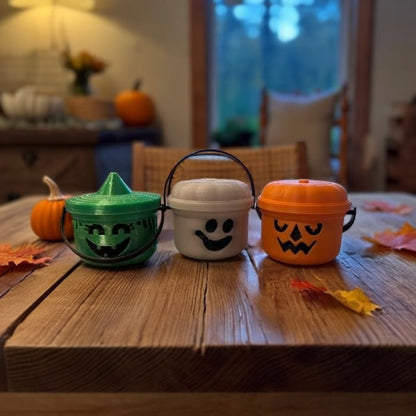 🔥 Spooky Mini Boo Bucket Figurines