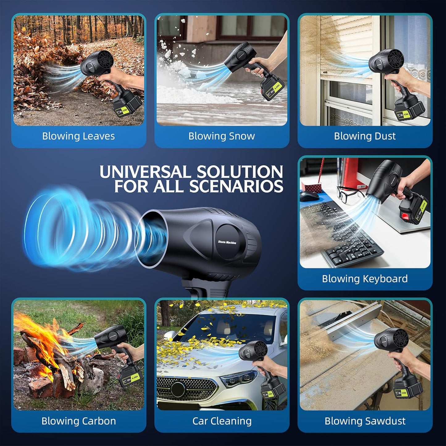 LAST DAY SALE 49% OFF - Turbo Jet Blower, Cordless Turbo Super Power Air Duster