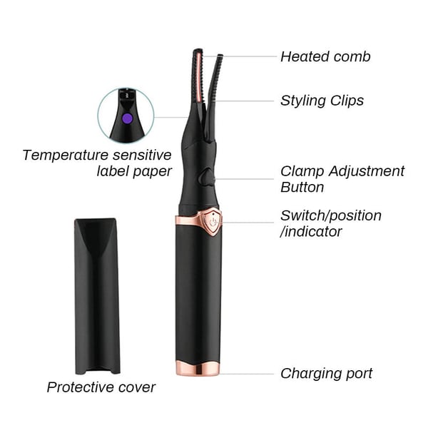 BUY 1 GET 1 FREE | 49% OFF - Rechargeable Heated Eyelash Curler for Quick Heating Curling