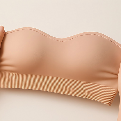 Non-Slip Bandeau Seamless Wireless Strapless Bra