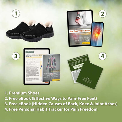 Ergonomic & Supportive Winter Hands-Free Slip-In Shoes - CozyStep