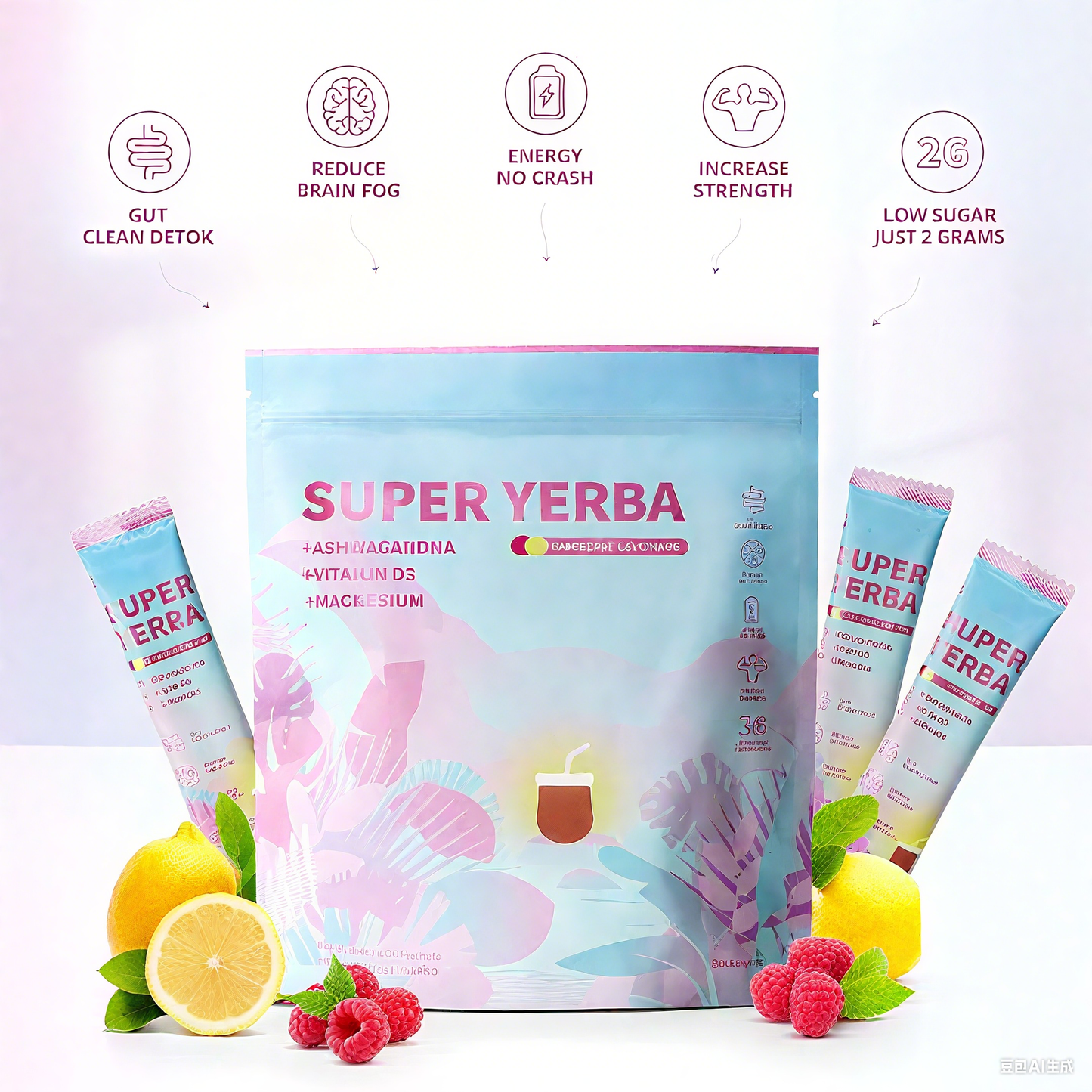 Super Yerba - Raspberry Lemonade Flavor