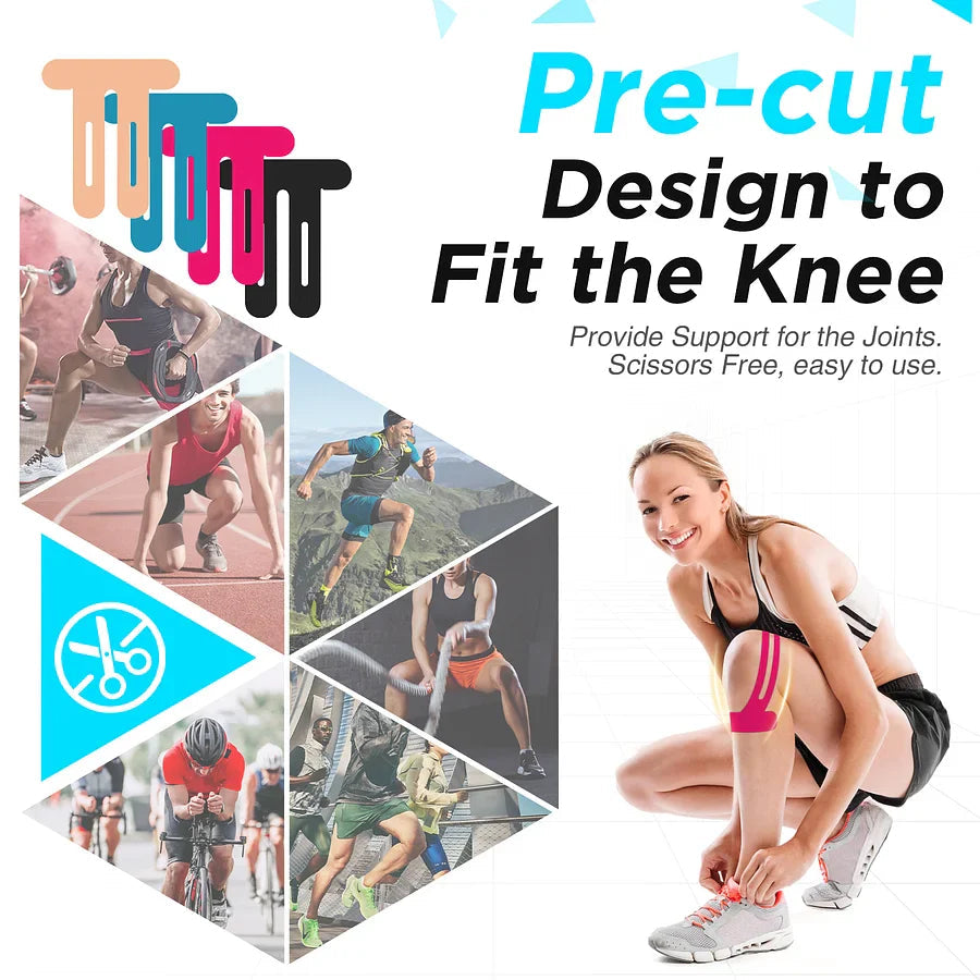 Alleviate Knee Discomfort: Precut Kinesiology Tape For Knees